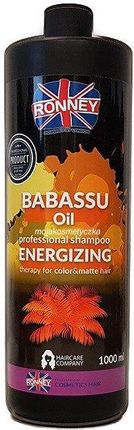 Ronney BABASSU Oil Energizing Shampoo Szampon do włosów farbowanych i matowych 1000ml