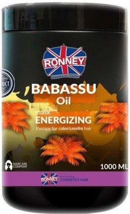 Ronney BABASSU Oil Energizing Mask Maska do włosów farbowanych i matowych 1000ml