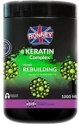 Ronney KERATIN Complex Mask Rebuilding Maska odbudowująca do włosów osłabionych i cienkich 1000ml
