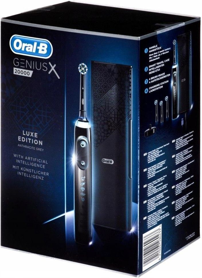 Szczoteczka Elektryczna ORAL-B Genius X 20000 Luxe Edition Antracyt ...