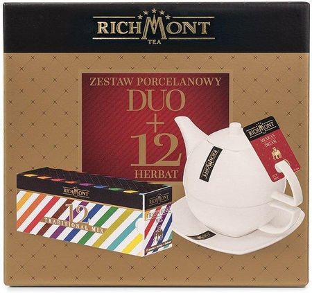 Zestaw prezentowy Richmont - Dzbanek Duo + herbaty