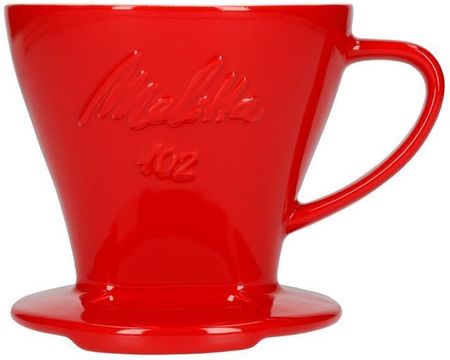 Melitta Porcelanowy filtr do kawy 102 czerwony