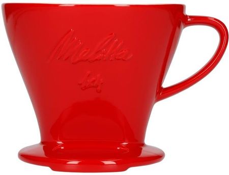 Melitta Porcelanowy filtr do kawy 1x4 czerwony