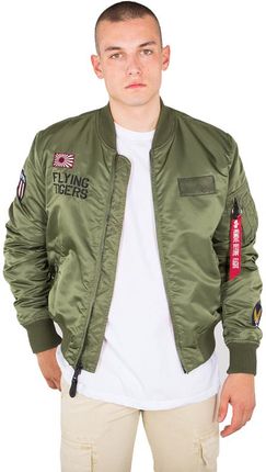 アルファ MA-1 FLYING TIGERS 海外限定【刺繍★SAGE★L】 アルファ MA-1 FLYING TIGERS 海外限定【刺繍☆SAGE☆L】 アルファ MA