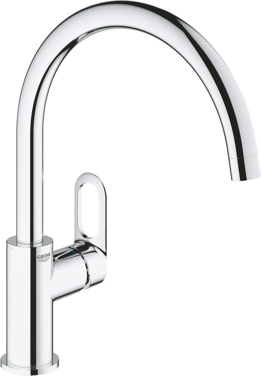 Grohe Start Flow Keukenkraan - 1-gats - hoge draaibare - uittrekbare