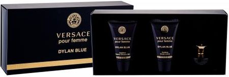 Versace Pour Femme Dylan Blue woda perfumowana 5ml + Mleczko do ciała 25ml + Żel pod prysznic 25ml 