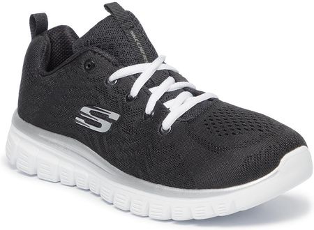 Buty SKECHERS - Get Connected 12615/BKW  Black/White
