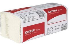 Ręczniki papierowe Katrin Classics Zig Zag 2-warstwowe, 150 listków, białe, 20 szt.