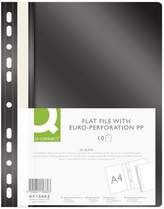 Skoroszyt Q-CONNECT, A4, standard, 120/170mikr., wpinany - Skoroszyt Q-CONNECT, A4, standard, 120/170mikr., wpinany, czarny