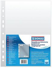 Zdjęcie Koszulki na dokumenty DONAU, A4, groszkowe, 40mikr., 25szt. - Ciężkowice