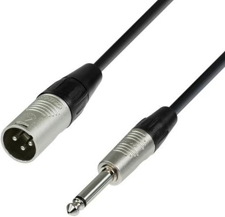 Adam Hall Cables K4 MMP 1000 - przewód mikrofonowy REAN XLR męskie - jack mono 6,3 mm, 10 m