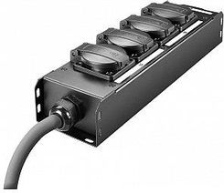 Adam Hall Accessories PROPORT 4 CEE - Power distribution board 4 x IP54 CEE 16 A power input black &amp