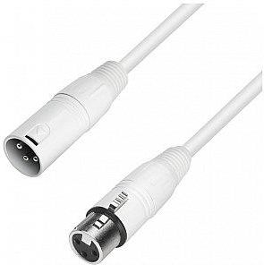 Adam Hall Cables K4 MMF 500 SNOW - przewód mikrofonowy XLR męskie - XLR żeńskie, 5 m biały