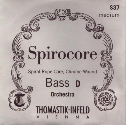 Thomastik (644234) struny do kontrabasu Spirocore Spiralny rdzeń - D średnia 3/4 - 3885,3
