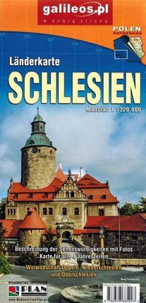 galileos.pl. Schlesien / Śląsk. Mapa turystyczna, 1:320 000