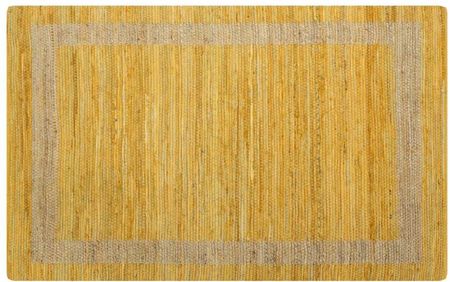 Ręcznie wykonany dywan juta żółty 120x180 cm kod V 133732 