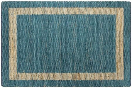 Ręcznie wykonany dywan juta niebieski 120x180 cm kod V 133735 