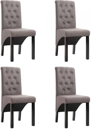 Krzesła do jadalni 4 szt taupe tapicerowane tkaniną kod V 276981 