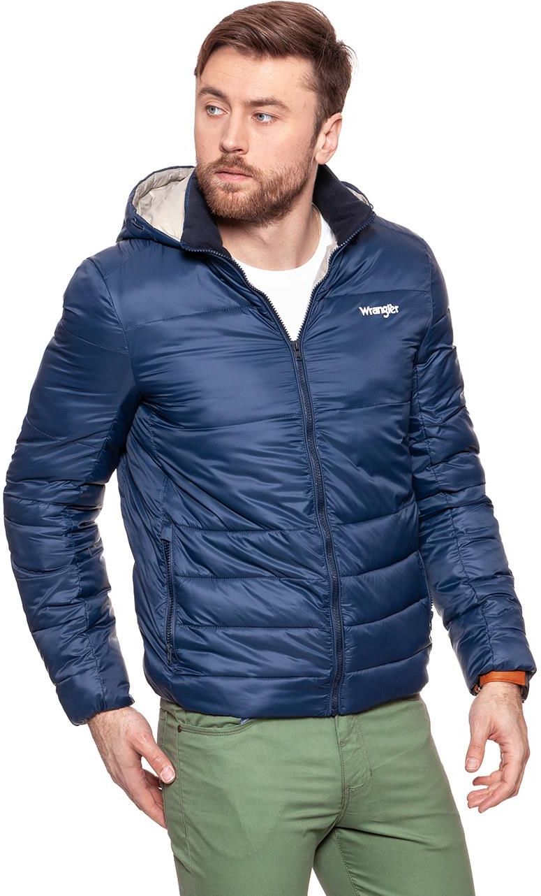 wrangler blue & yellow padded jacket