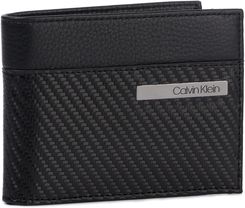 Duży Portfel Męski CALVIN KLEIN - Carbon Leather 5 Cc Coin K50K504865 BDS - zdjęcie 1