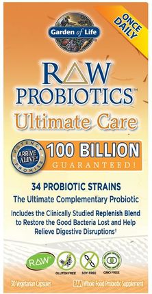 Garden Of Life  Probiotyki Ultimate Care Raw 30 Vkaps