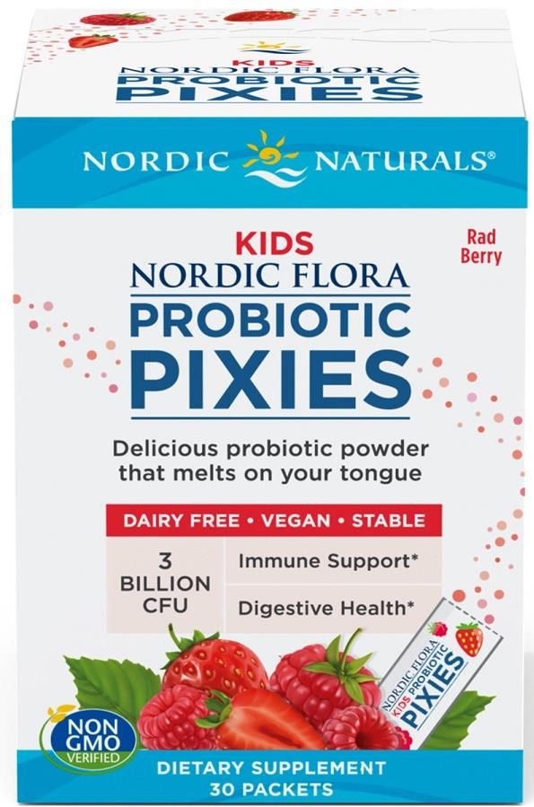 Naturals Nordic Flora Kids Probiotyki Dla Dzieci 3 Miliardy Cfu Smak Jagodowy 30 sasz