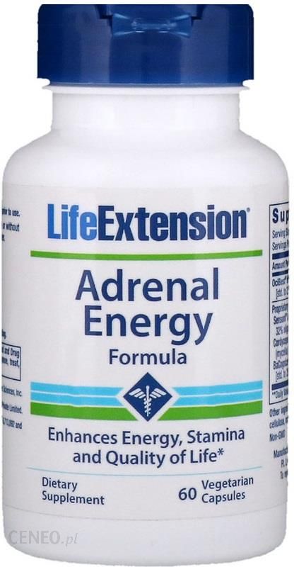 Life Extension Adrenal Energy Formula 60 Vkaps Opinie I Ceny Na Ceneo Pl