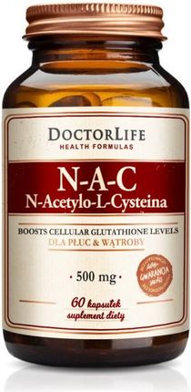 Kapsułki Doctor Life Nac Nacetylolcysteina 500Mg 60 szt.