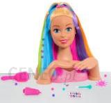 Just Play Barbie Głowa do stylizacji Deluxe tęczowe włosy (63225)