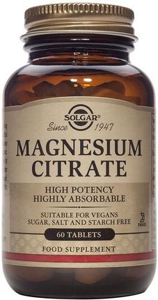Solgar Magnesium Citrate 60Tabs