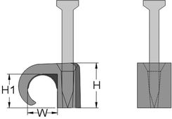 Zdjęcie Haupa Uchwyt Mocujacy Flop 14-20 Bialy (262226) - Wisła