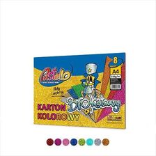 Zdjęcie Pastello Karton Kolorowy Brokatowy A4 210G Mix 8Kol - Czeladź