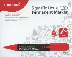 Zdjęcie Monami Marker Permanentny Sigmaflo 120 Czerwony 12Szt - Katowice