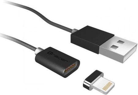 Tracer Kabel magnetyczny USB 2.0 iPhone AM Lightning 1m czarny (Trakbk46274)