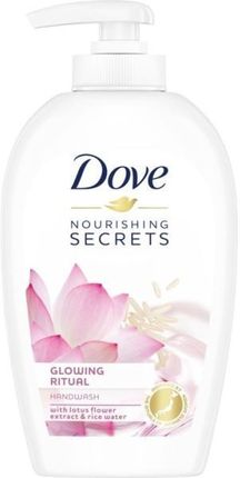 Dove Nourishing Secrets Glowing Ritual Hand Wash Mydło W Płynie Do Rąk Z Ekstraktem Z Kwasu Lotosu Z Wodą Ryżową 250ml