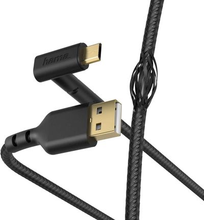 Hama Kabel ładujący Stand Micro-USB 1,5m czarny (187215)