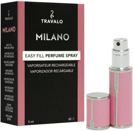 Travalo Milano Pink Rose Napełnialny Flakon Z Atomizerem Na Perfumy 5ml