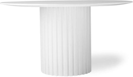 HK Living Stół jadalniany Pillar biały 140x140x75cm