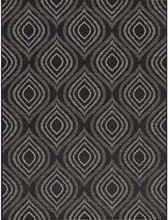 Dekoria Dywan Breeze black/ clif grey 120 x 170 cm, 120 x 170 cm