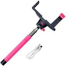 Selfie Stick Redleaf SBT2-110 z wyzwalaczem Bluetooth - różowy