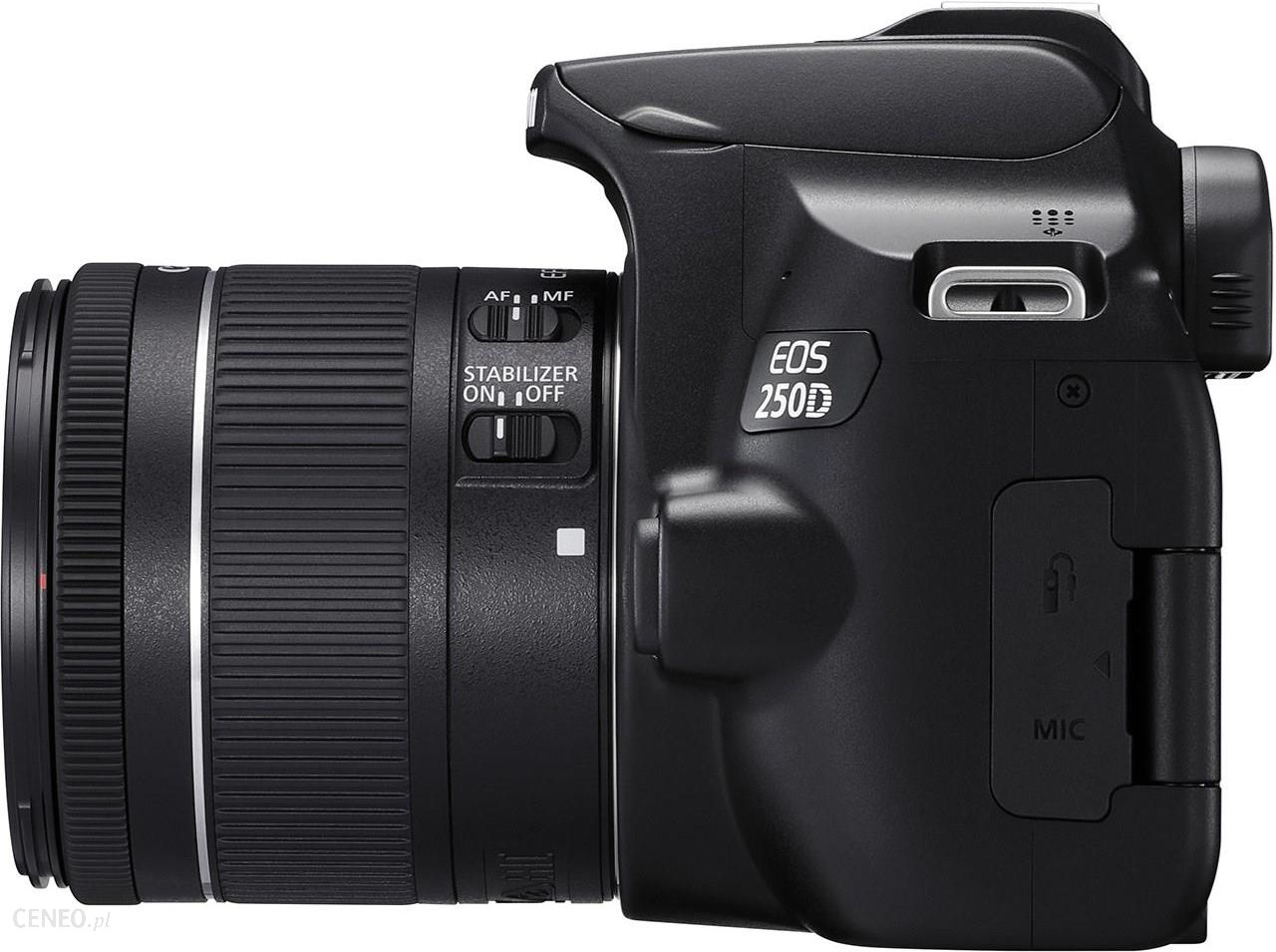 Canon EOS 250D czarny + 18-55mm III