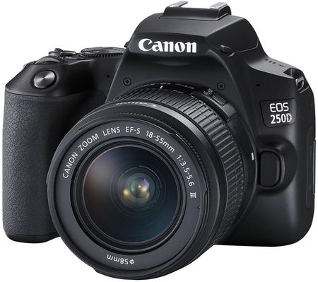 Canon EOS 250D czarny + 18-55mm III