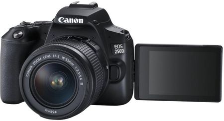 Canon EOS 250D czarny + 75-300mm