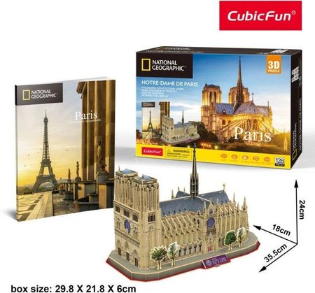 National Geographic Puzzle 3D Notre Dame 128El.