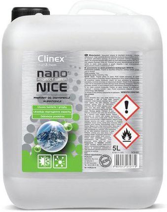 Manutan Preparat Do Dezynfekcji Układów Klimatyzacji I Wentylacji Clinex Nano Protect Silver Nice 5L 70-345 (18494619Mr)