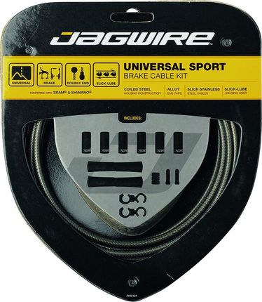 Jagwire Sport Universal Brake Cable Set For Shimano/Sram Carbon Silver 2019 Linki I Osłonki