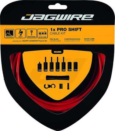 Jagwire 1X Pro Shift Linka Zestaw Red 2019