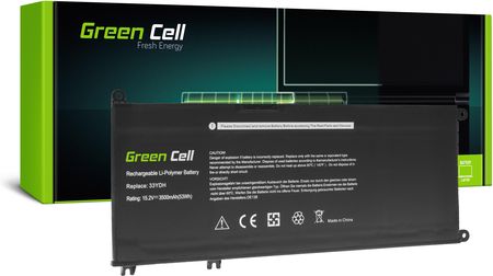 Green Cell Bateria 33YDH do Dell Inspiron G3 3579 3779 G5 5587 G7 7588 7577 7773 7778 7779 7786 Latitude 3380 3480 3490 3590 (De138)