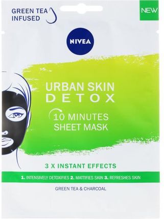 Nivea Urban Skin Detoks Maska 10-Minutowa W Płachcie 1Szt