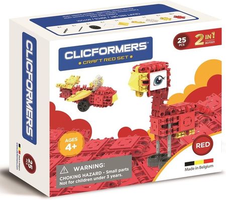 Clicformers Klocki Clics Craft Set Red 25El. 35650